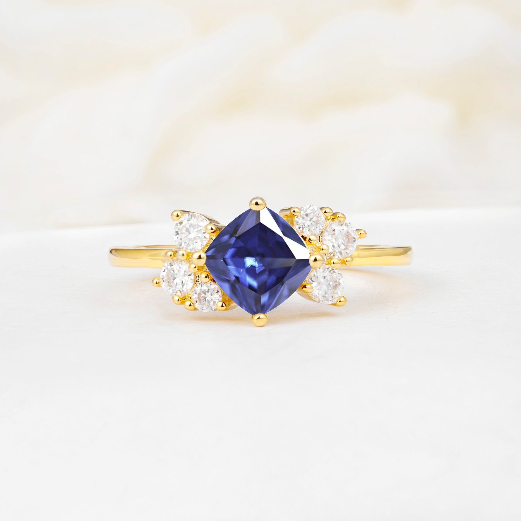 SR12947 Tanzanite Ring - Yellow-Gold