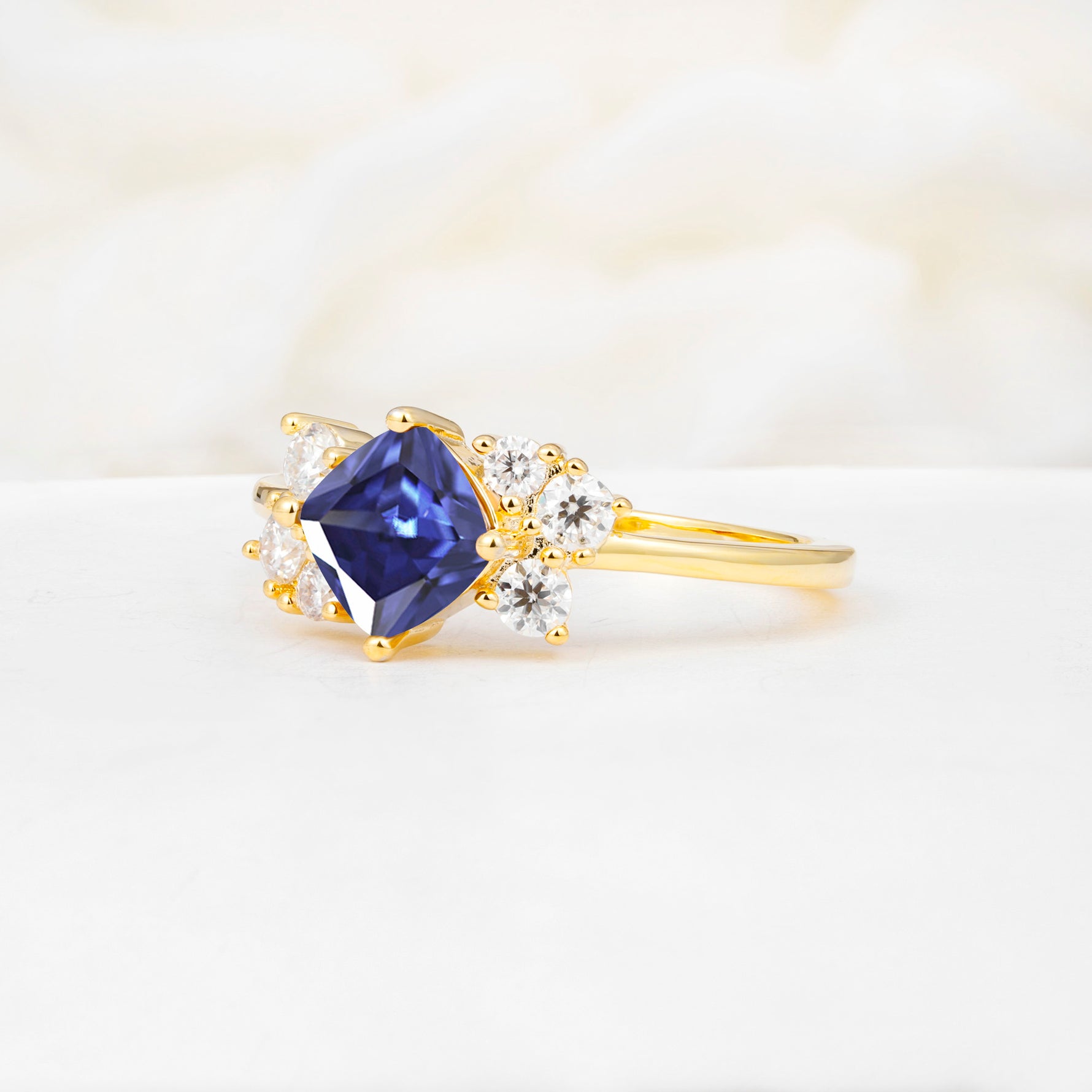 SR12947 Tanzanite Ring - White-Gold