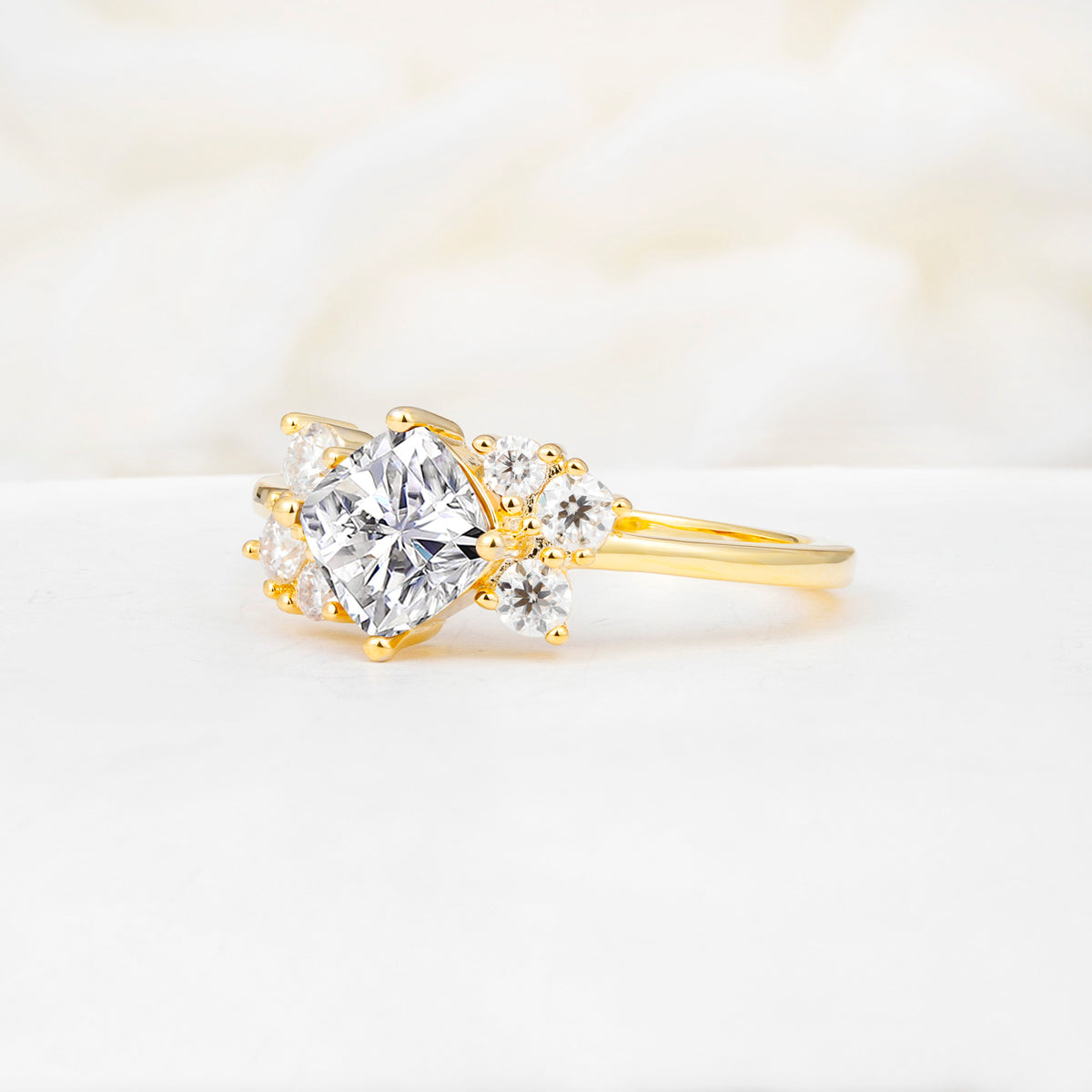 SR12947 Lab Diamond Ring - White-Gold