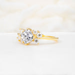 SR12947 Lab Diamond Ring - White-Gold
