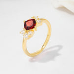 SR12947 Garnet Ring - Additional view