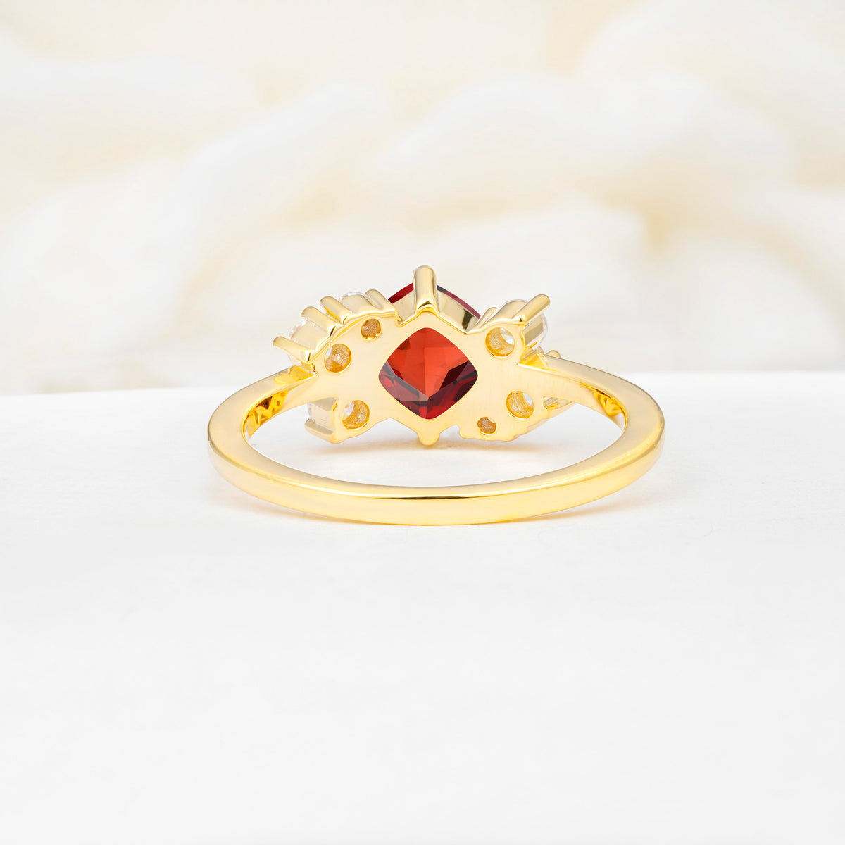 SR12947 Garnet Ring - Additional view