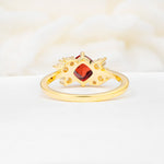 SR12947 Garnet Ring - Additional view