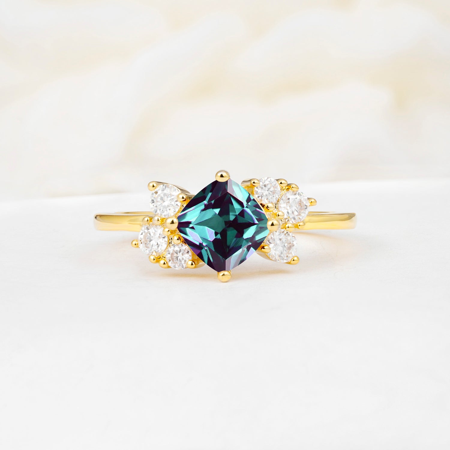 SR12947 Alexandrite Ring - Yellow-Gold