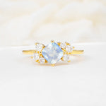 SR12947 Moonstone Ring - Yellow-Gold