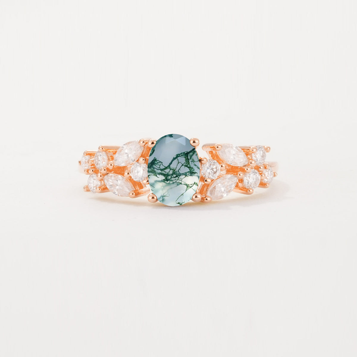 SR12948 Moss Agate Ring - Additional view