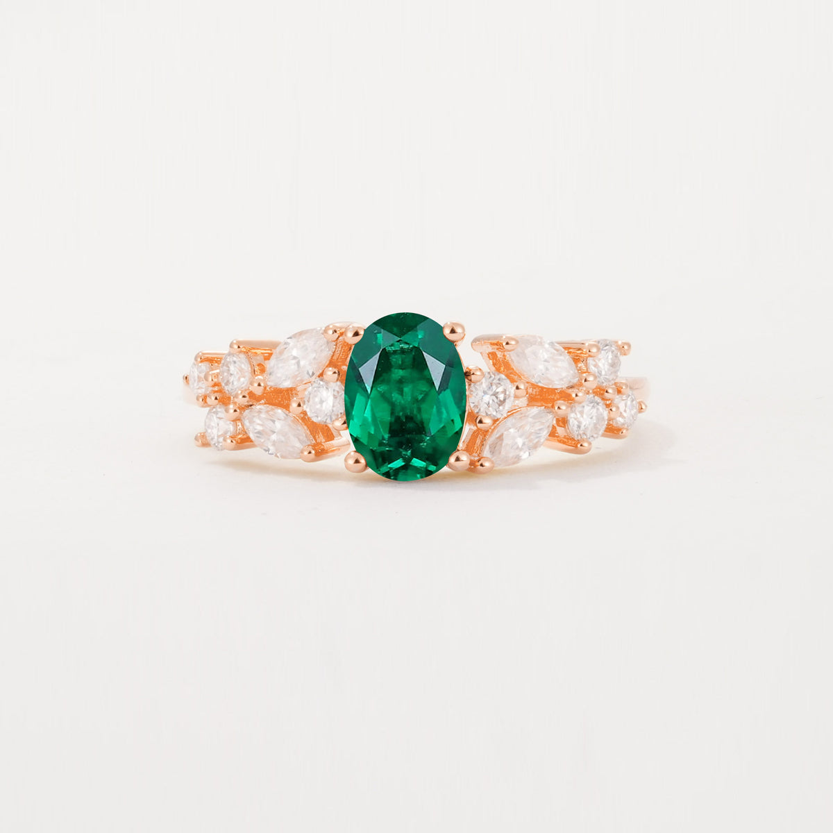 SR12948 Emerald Ring - Additional view