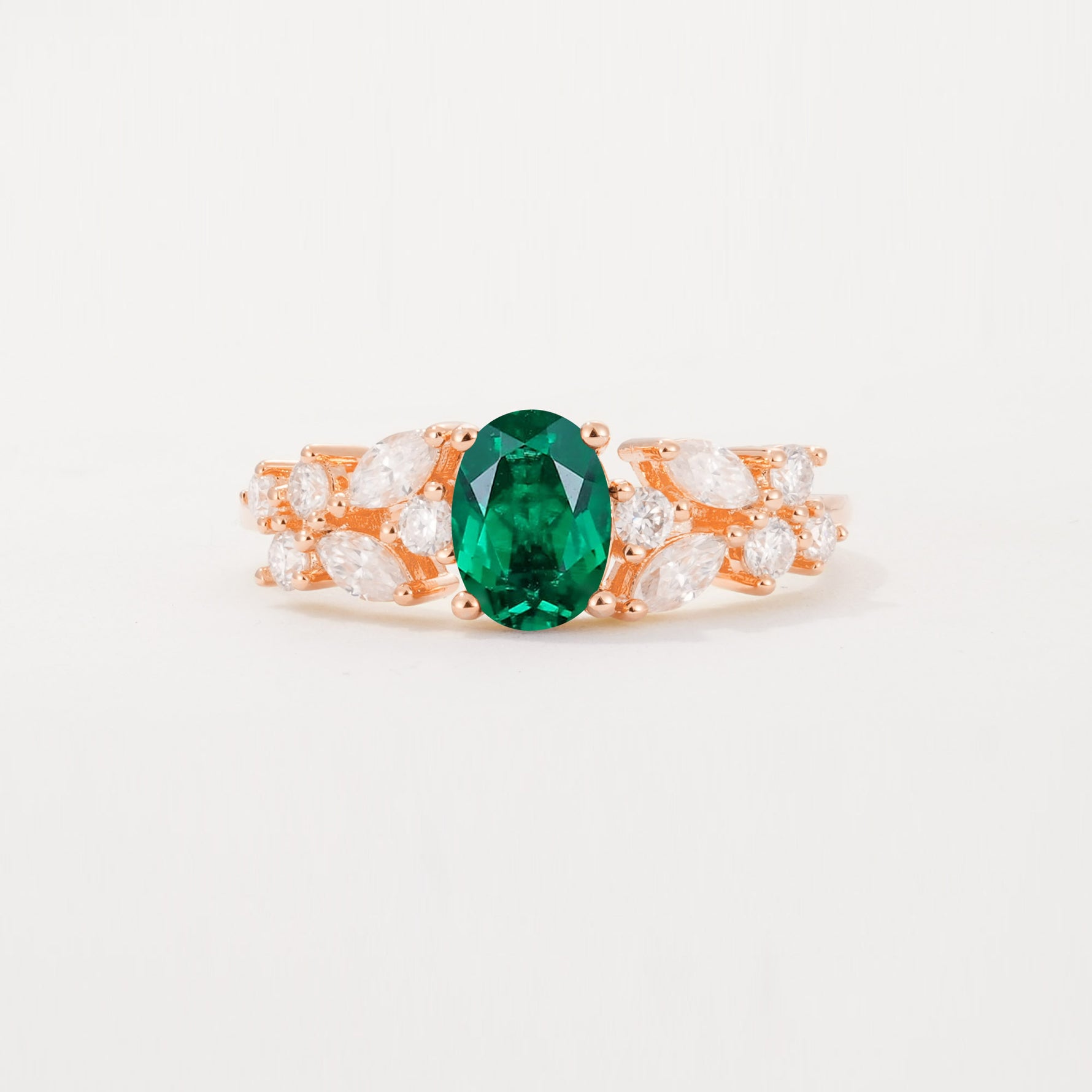 SR12948 Emerald Ring - Additional view