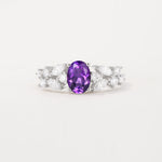 SR12948 Amethyst Ring - Additional view