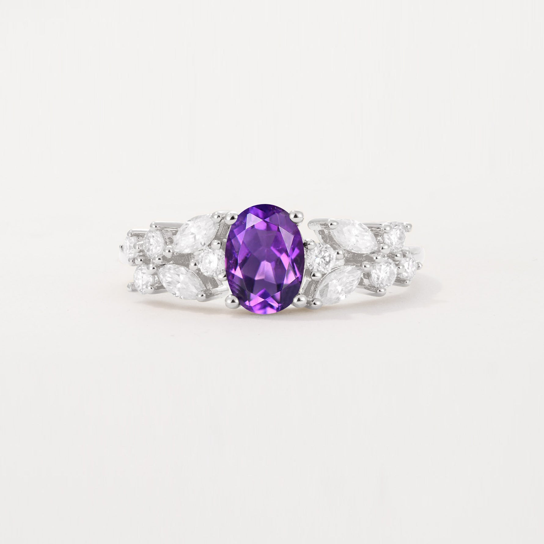 SR12948 Amethyst Ring - Additional view