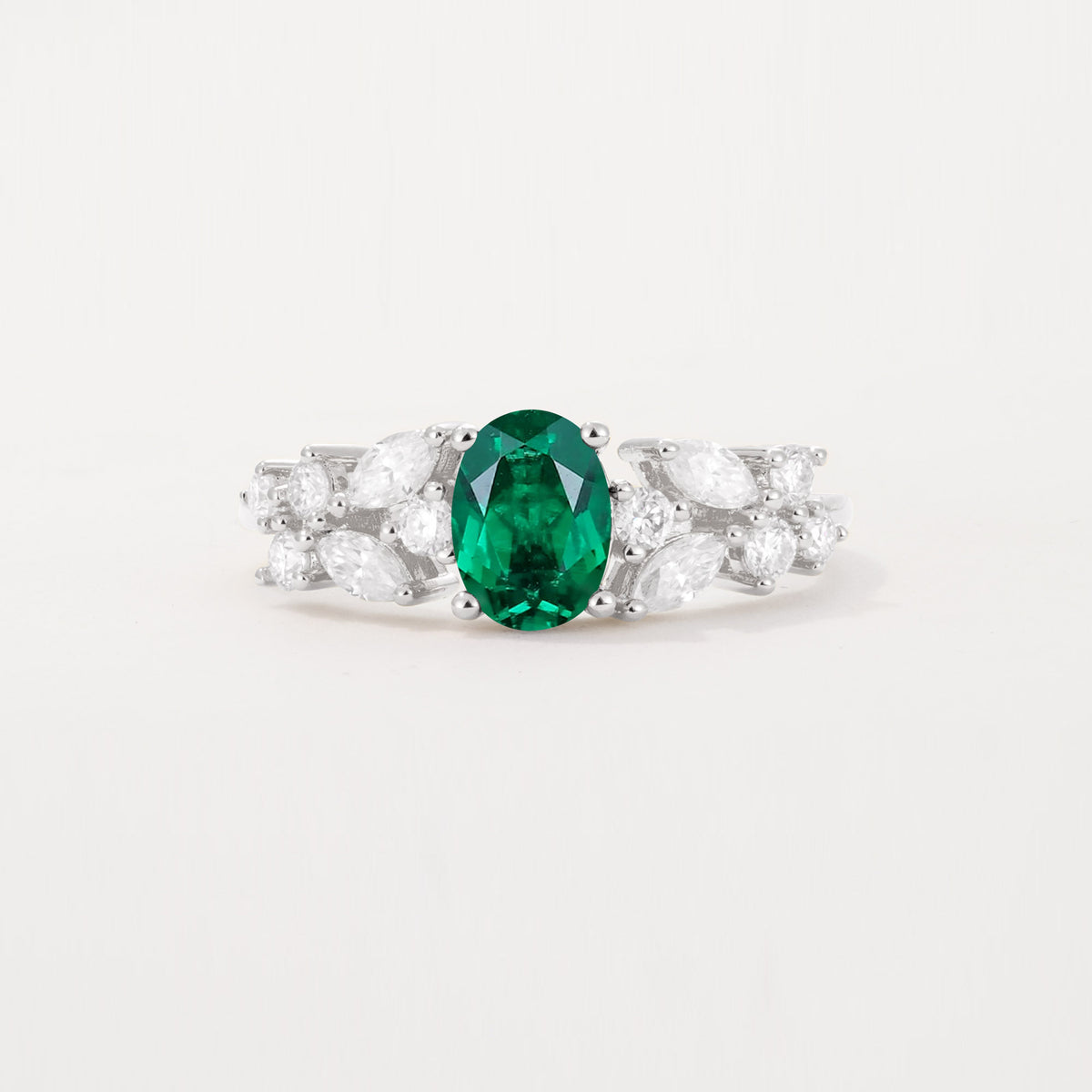 SR12948 Emerald Ring - Additional view