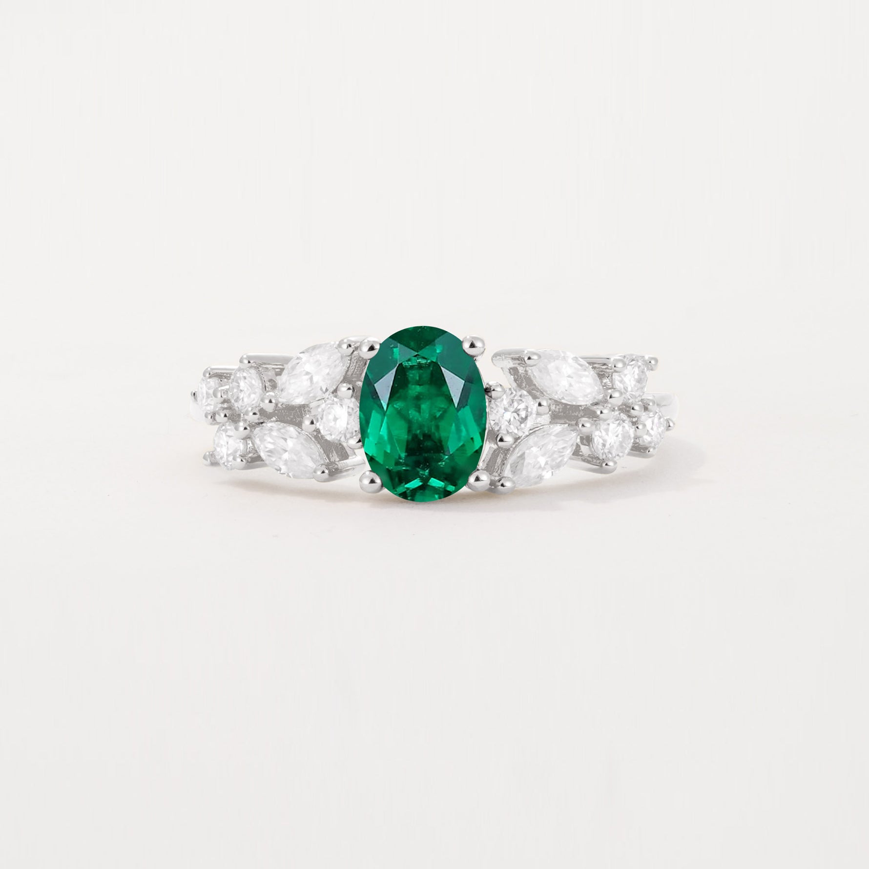 SR12948 Emerald Ring - Additional view