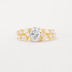 SR12948 Moissanite Ring - Yellow-Gold