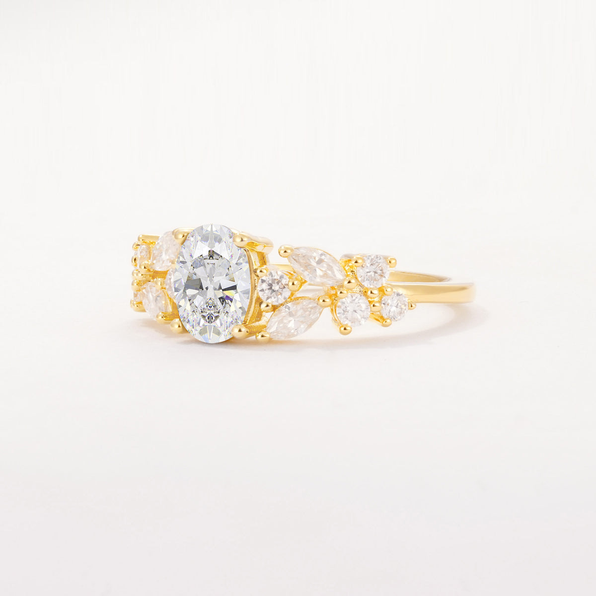 SR12948 Moissanite Ring - White-Gold