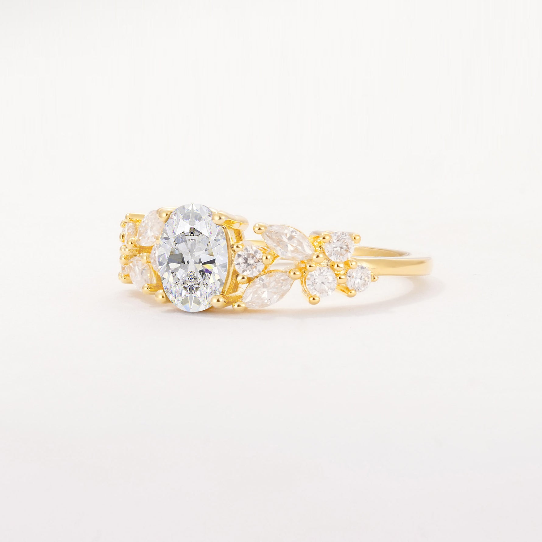 SR12948 Moissanite Ring - White-Gold