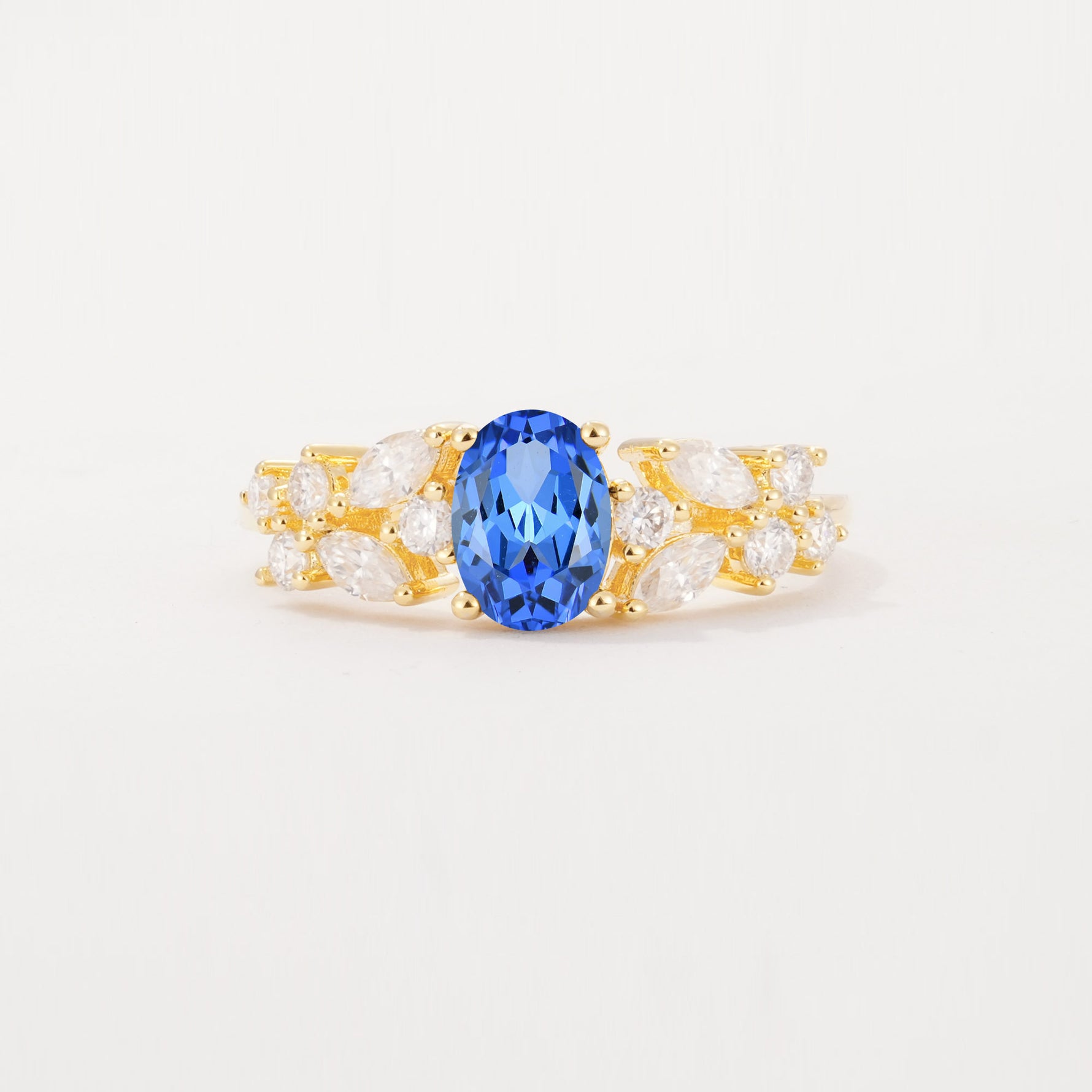 SR12948 Sapphire Ring - Yellow-Gold