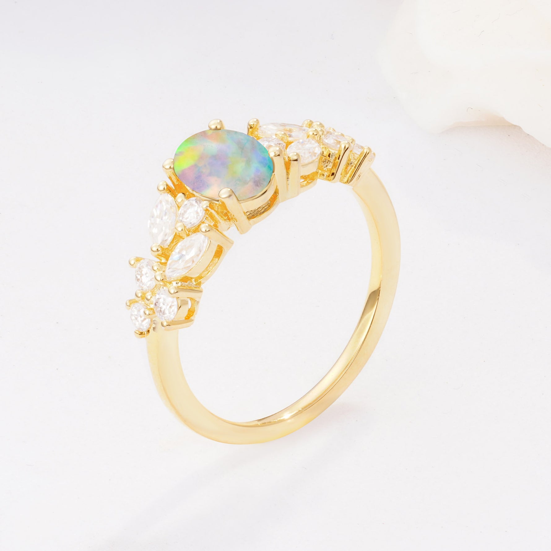 SR12948 Fire Opal Ring - Additional view