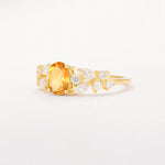 SR12948 Citrine Ring - White-Gold