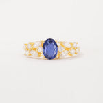 SR12948 Tanzanite Ring - Yellow-Gold