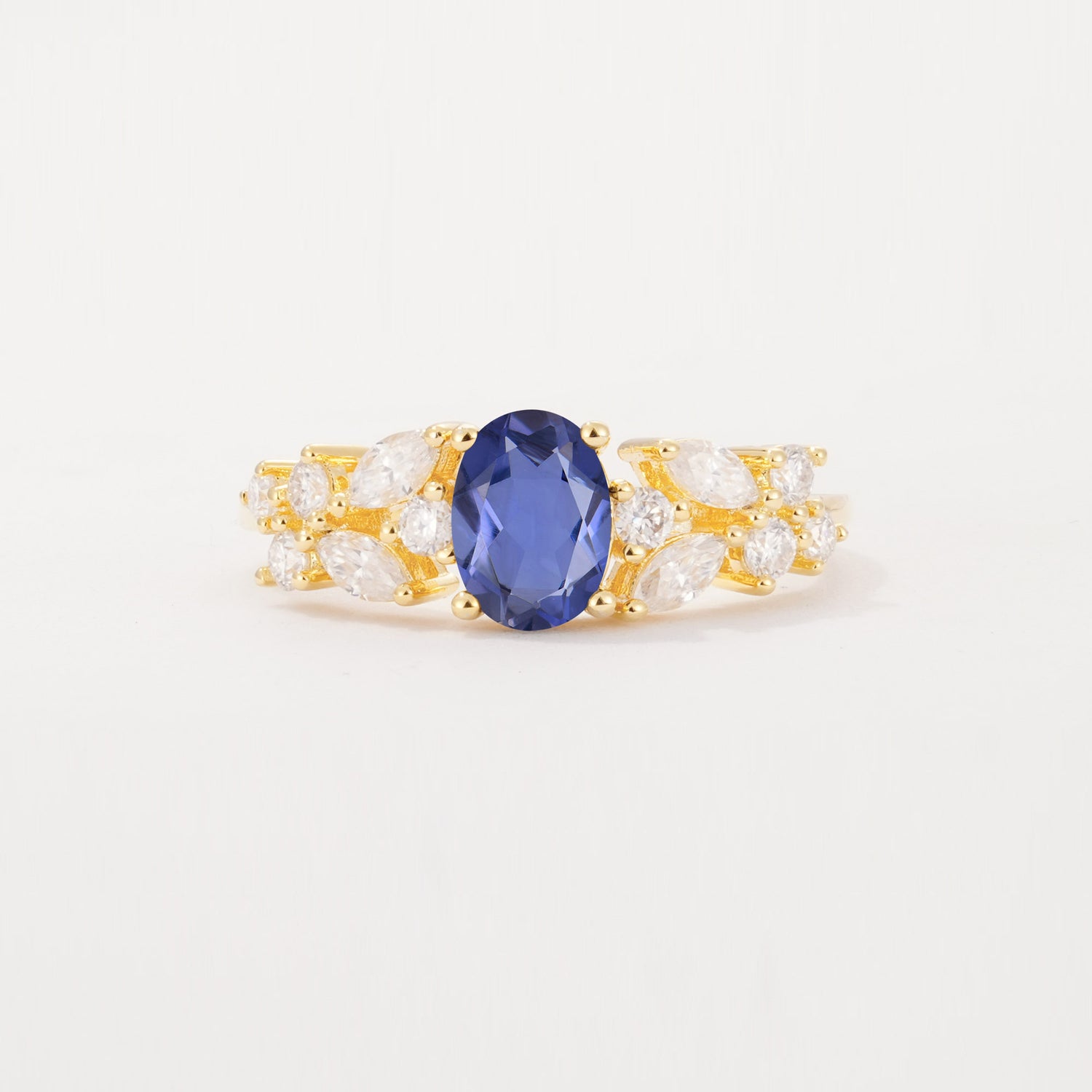 SR12948 Tanzanite Ring - Yellow-Gold