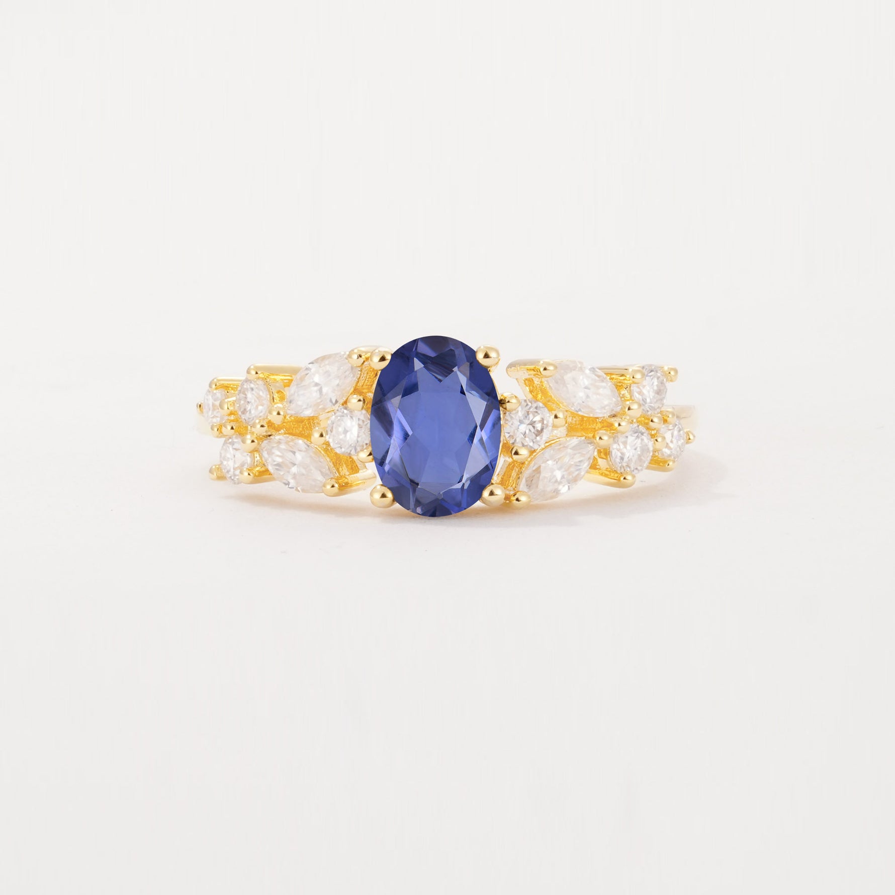 SR12948 Tanzanite Ring - Yellow-Gold