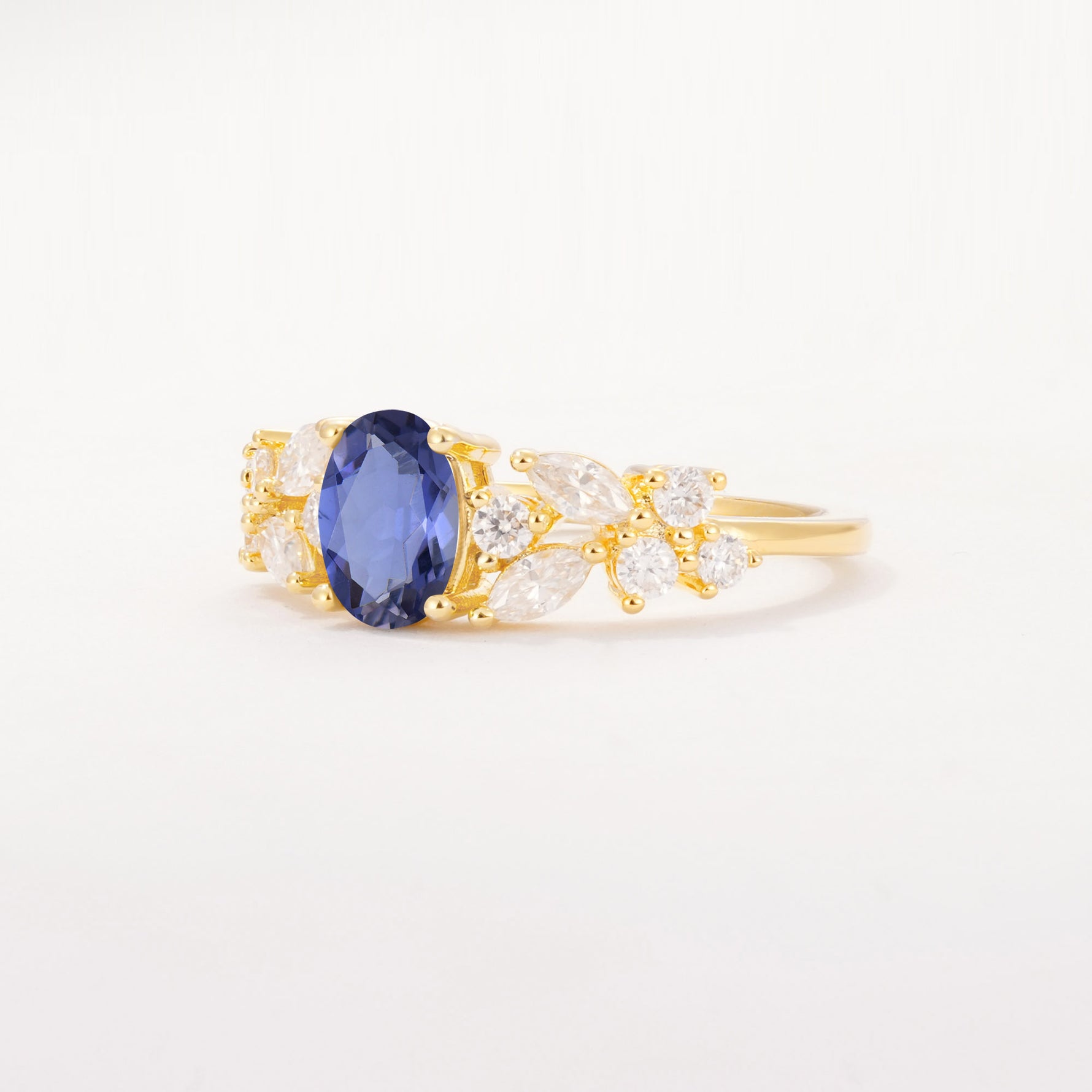 SR12948 Tanzanite Ring - White-Gold