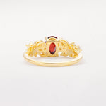 SR12948 Garnet Ring - Additional view