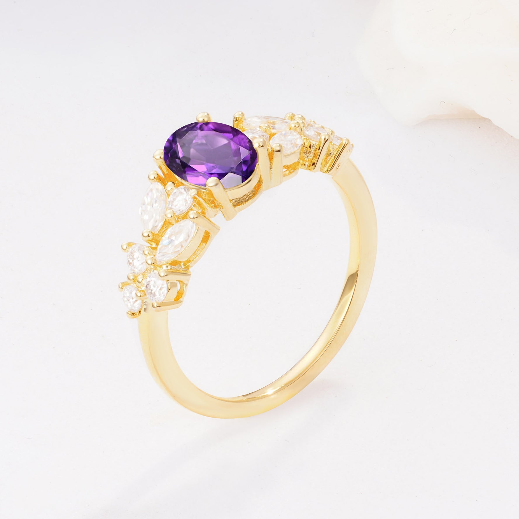 SR12948 Amethyst Ring - Additional view