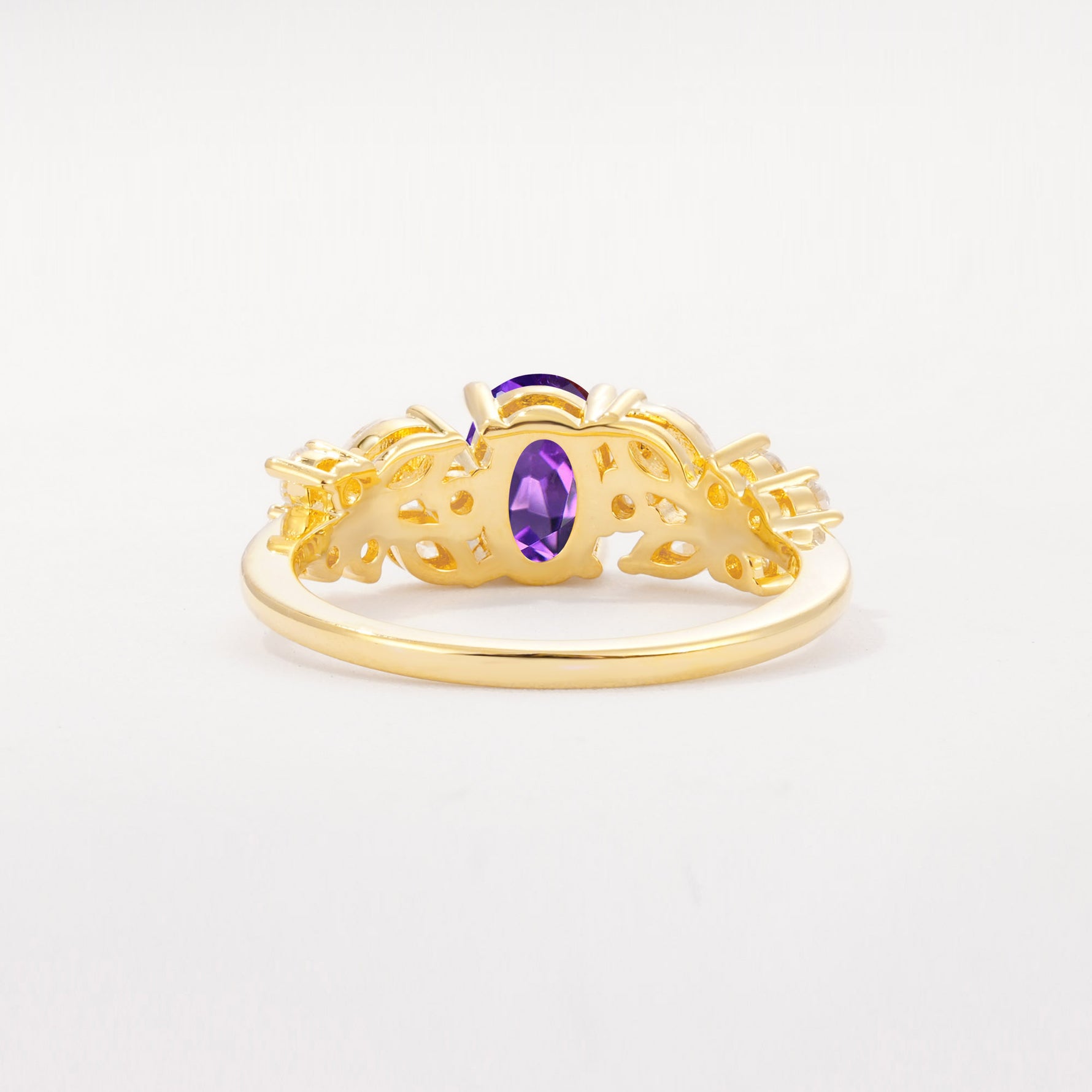 SR12948 Amethyst Ring - Additional view