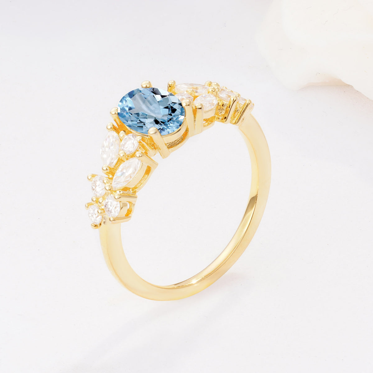 SR12948 Aquamarine Ring - Additional view