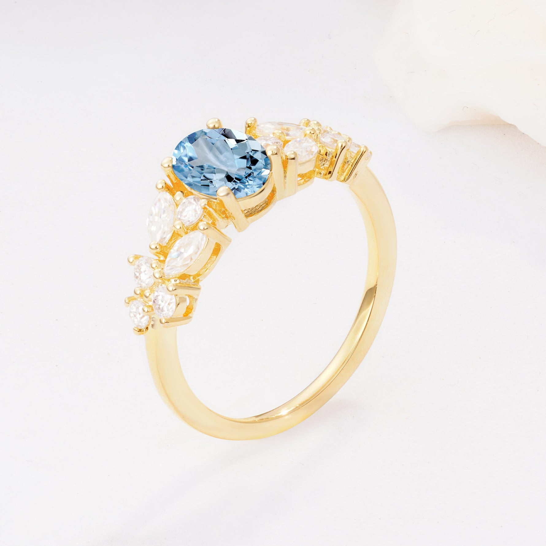 SR12948 Aquamarine Ring - Additional view