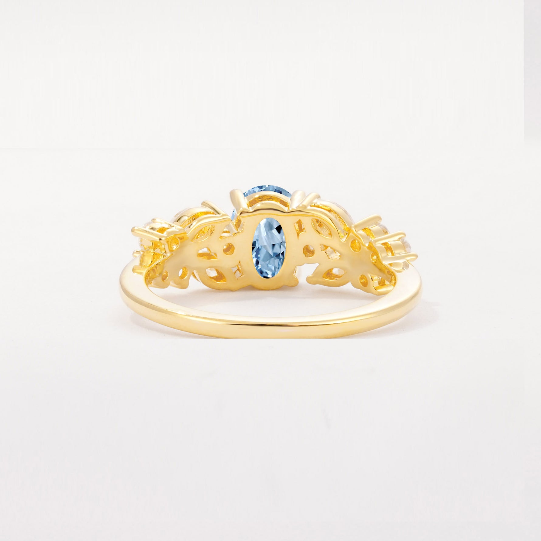 SR12948 Aquamarine Ring - Additional view