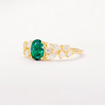 SR12948 Emerald Ring - White-Gold