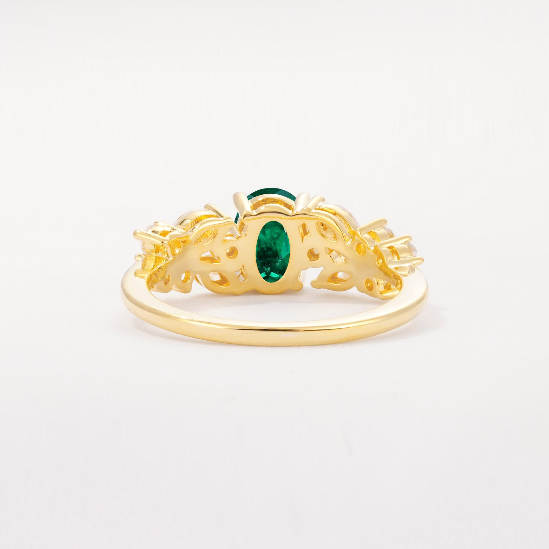 SR12948 Emerald Ring - Additional view