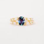 SR12948 Alexandrite Ring - Yellow-Gold