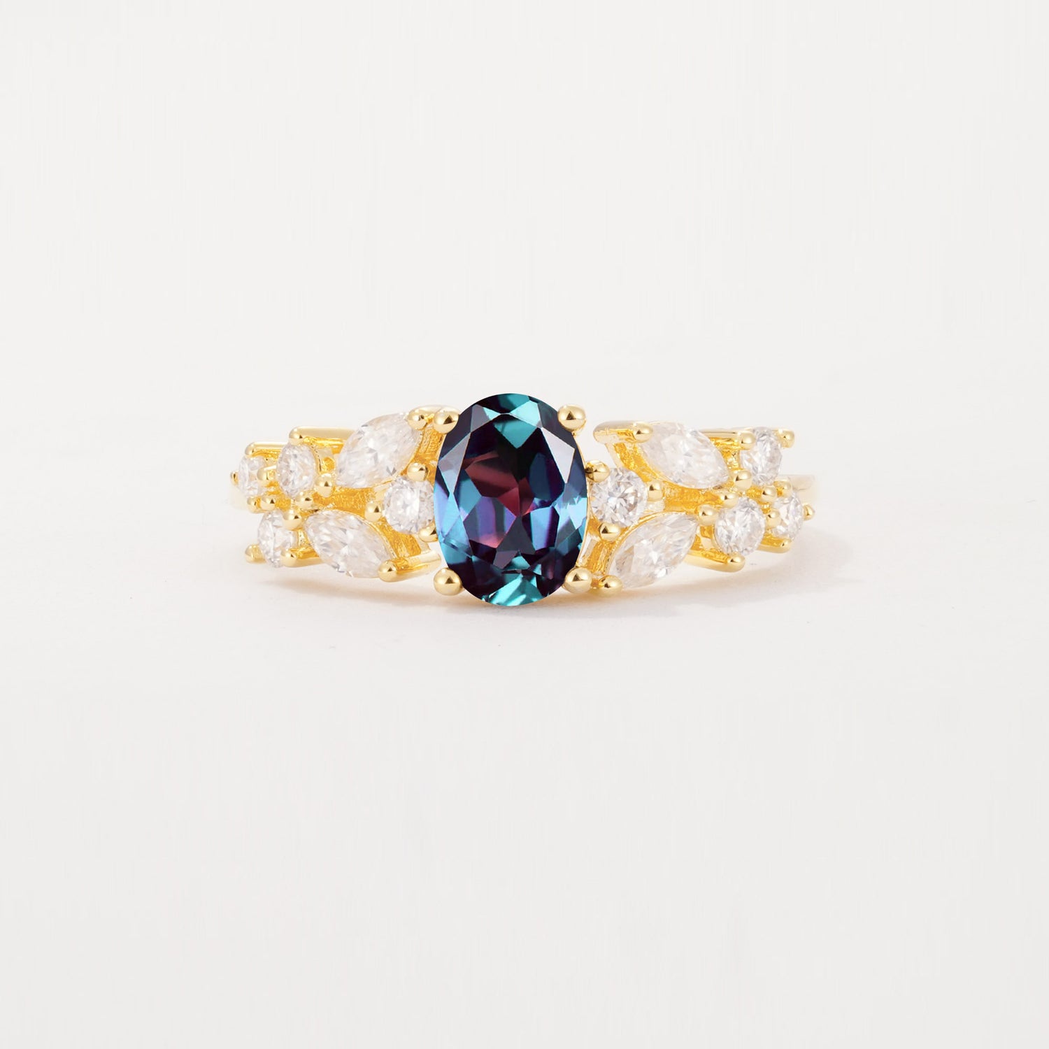 SR12948 Alexandrite Ring - Yellow-Gold