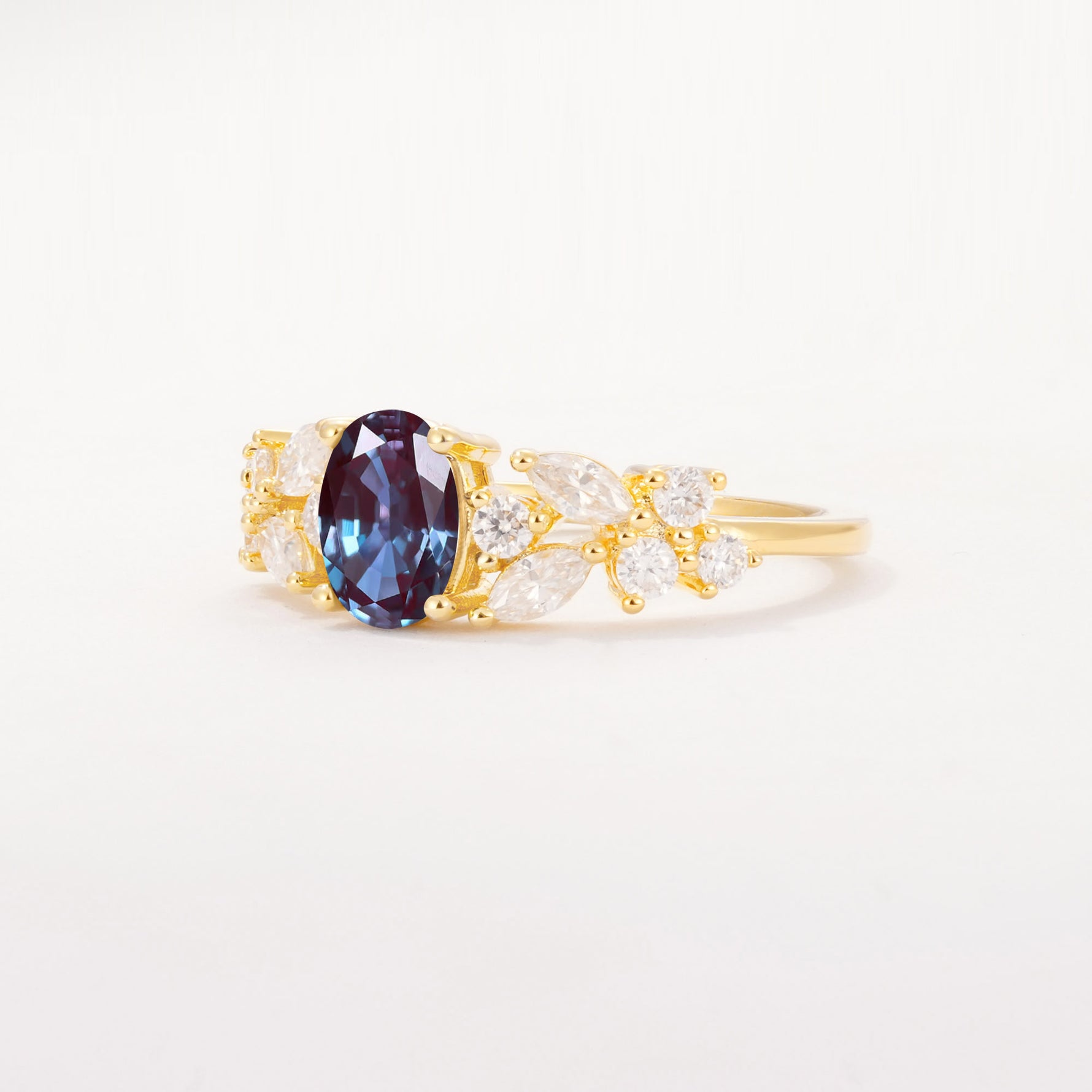 SR12948 Alexandrite Ring - White-Gold