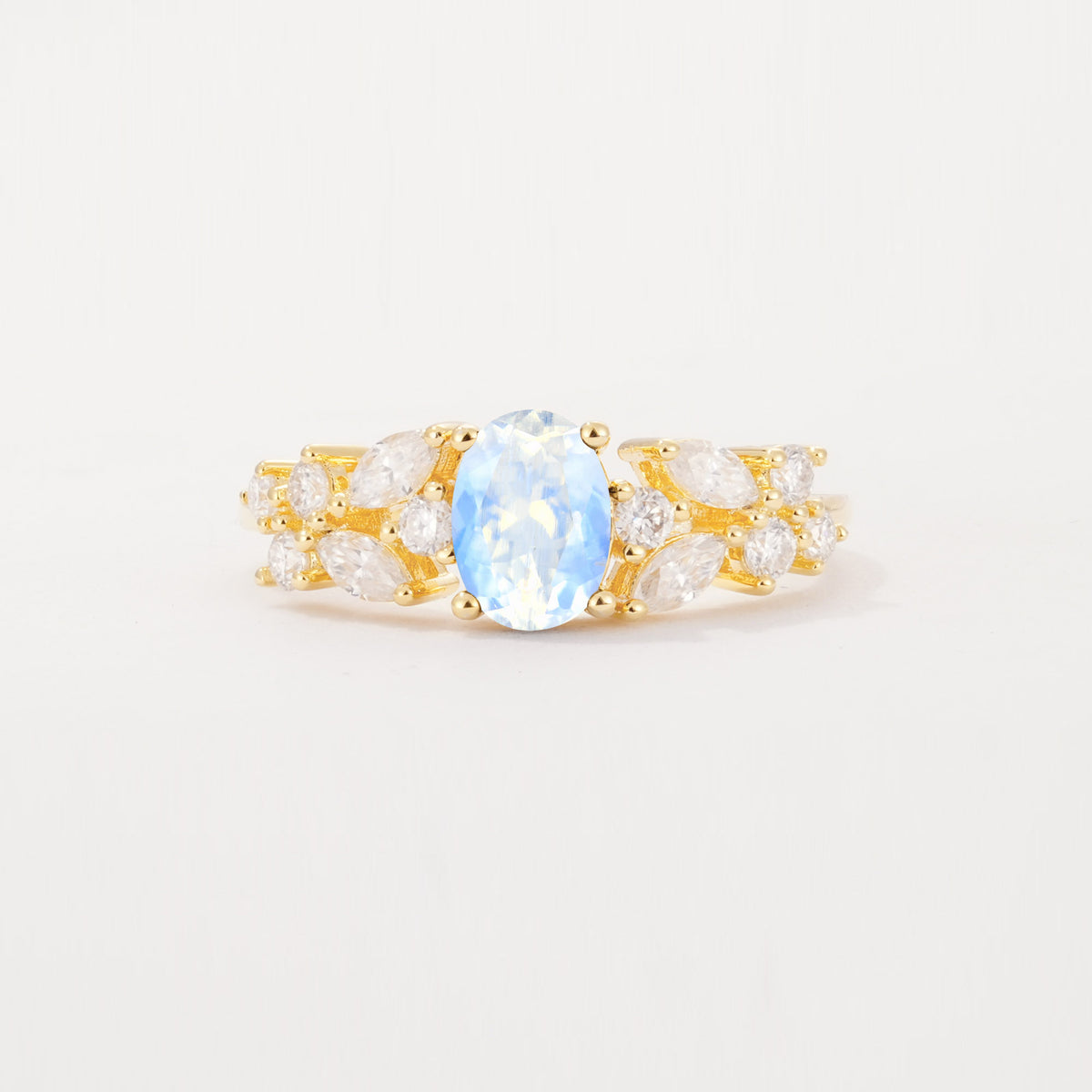 SR12948 Moonstone Ring - Yellow-Gold