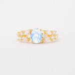 SR12948 Moonstone Ring - Yellow-Gold