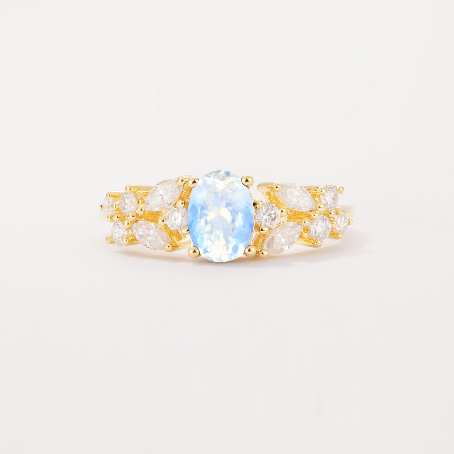 SR12948 Moonstone Ring - Yellow-Gold