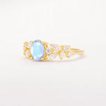 SR12948 Moonstone Ring - White-Gold