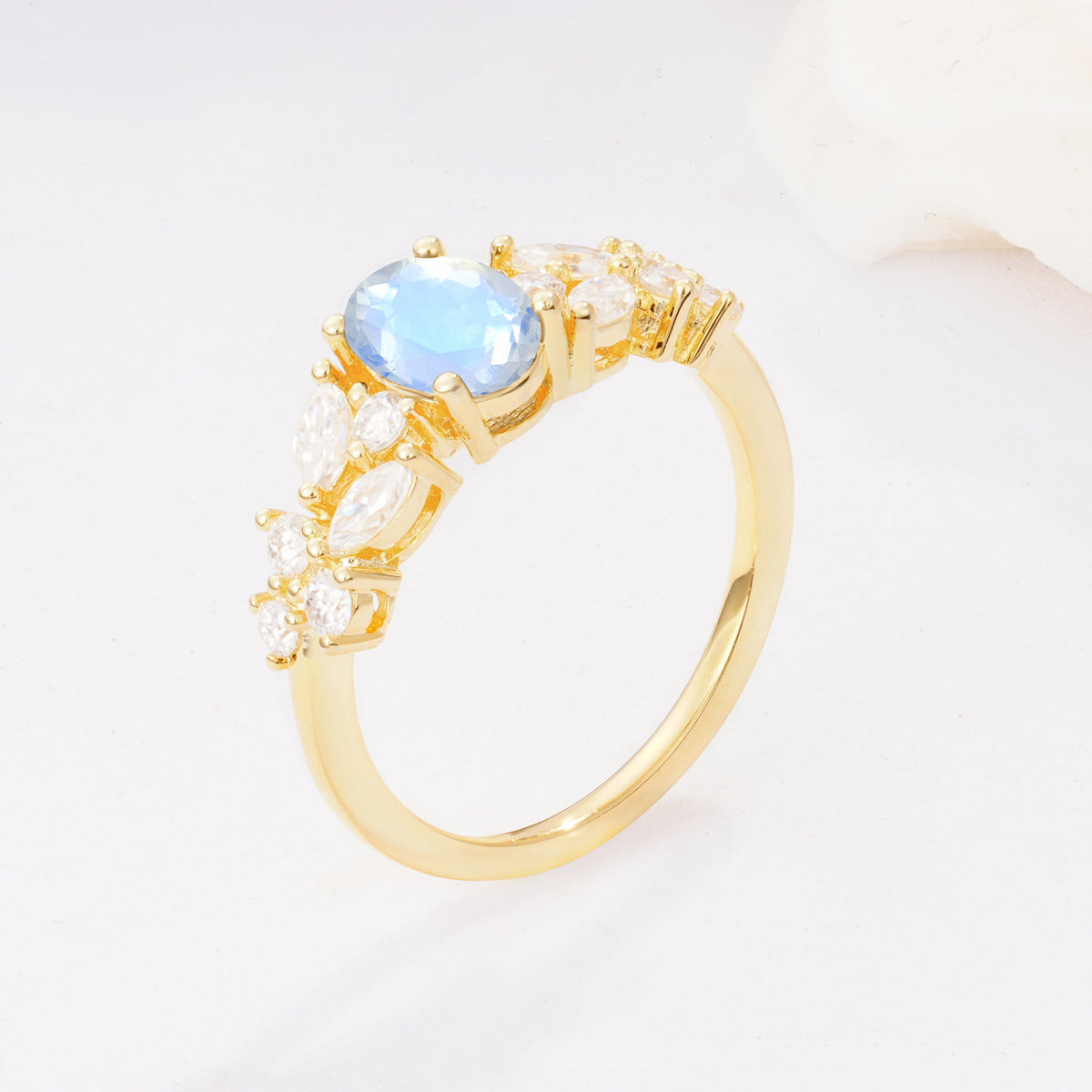SR12948 Moonstone Ring - Additional view