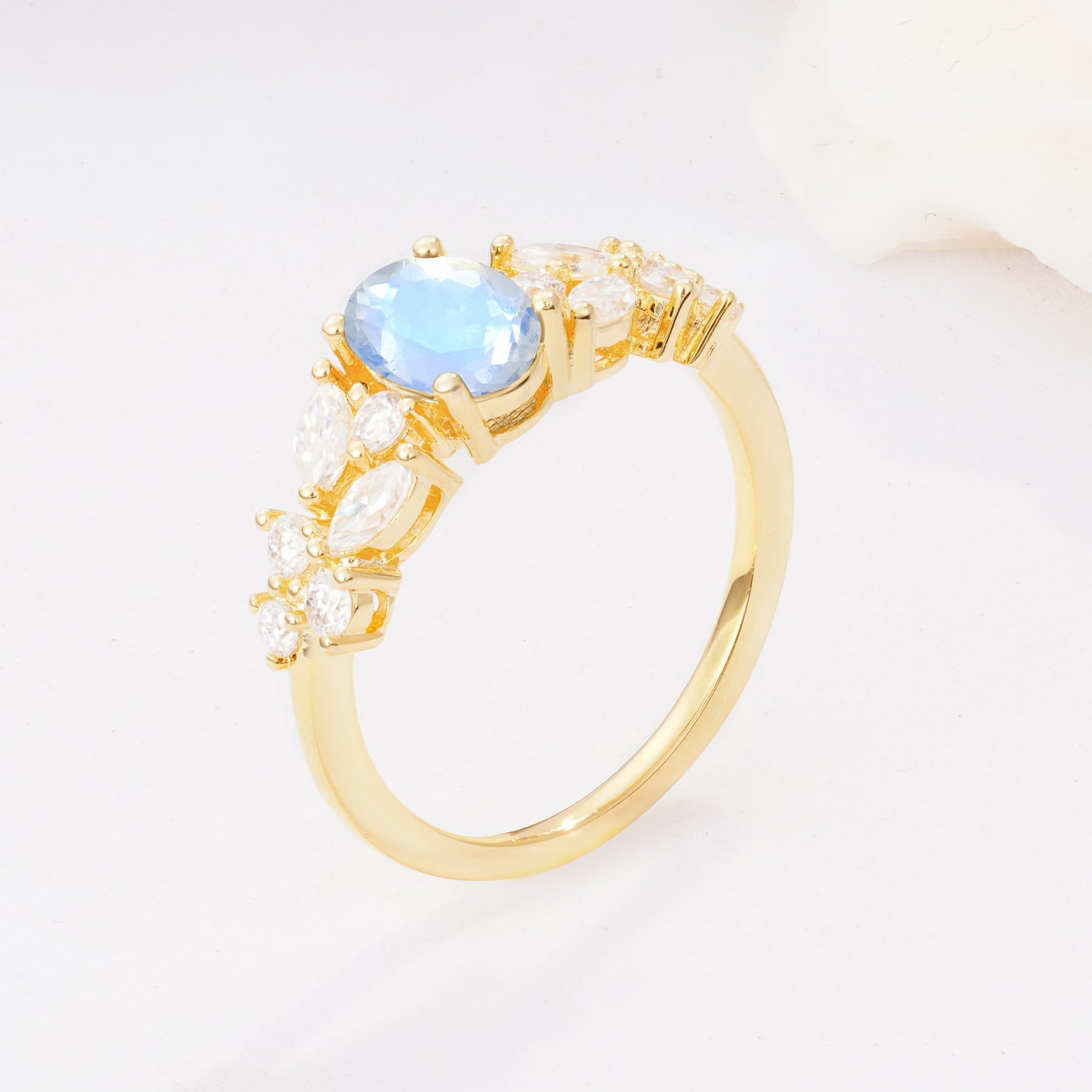SR12948 Moonstone Ring - Additional view