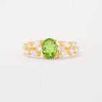 SR12948 Peridot Ring - Yellow-Gold