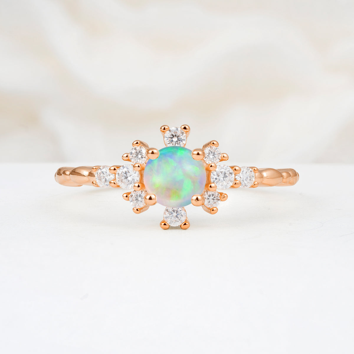 SR13123 Fire Opal Ring - Additional view