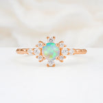 SR13123 Fire Opal Ring - Additional view