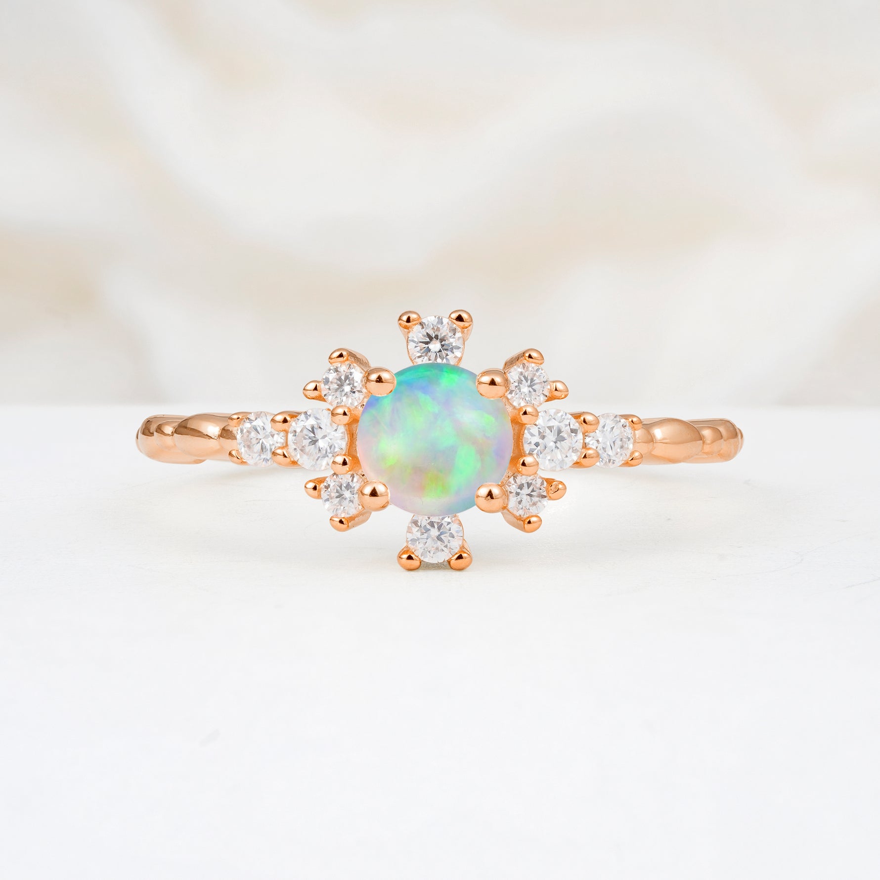 SR13123 Fire Opal Ring - Additional view