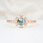 SR13123 Moss Agate Ring - Additional view