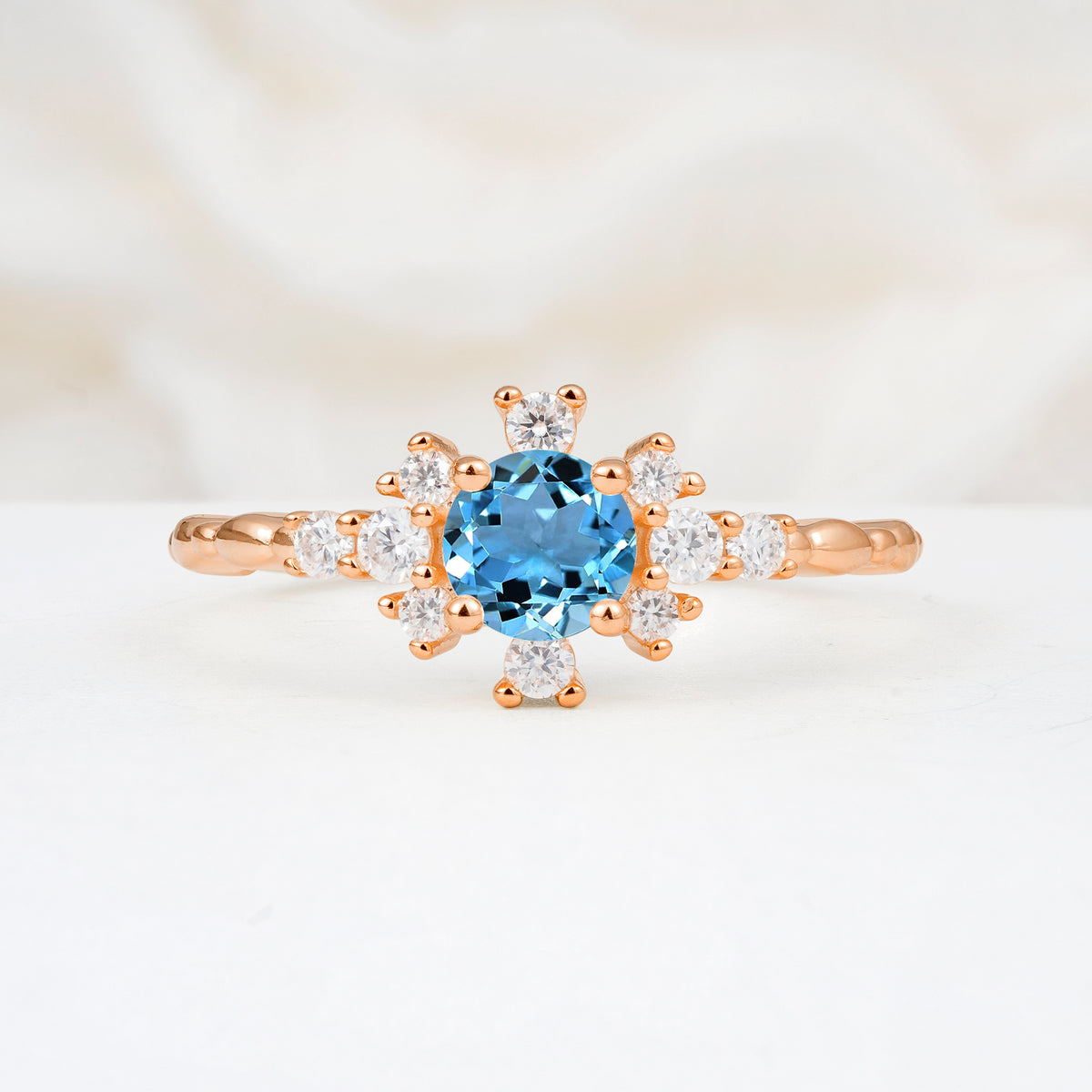 SR13123 Aquamarine Ring - Additional view
