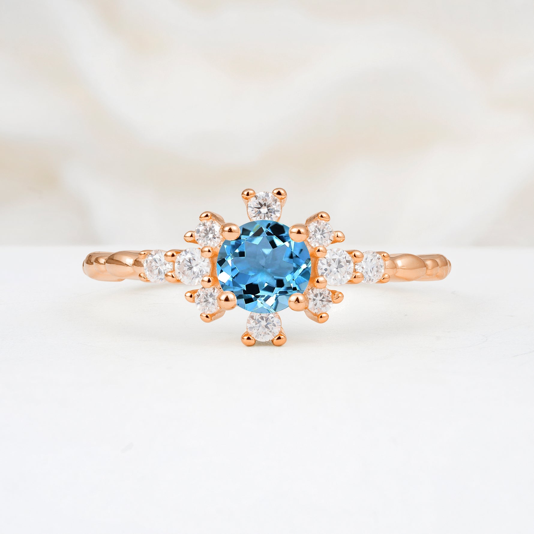 SR13123 Aquamarine Ring - Additional view